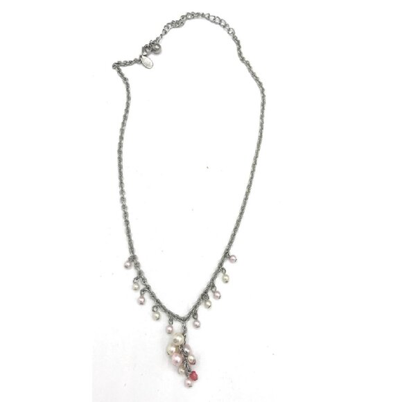 PINK CLUSTER Retired Premier Designs Necklace - Picture 1 of 2